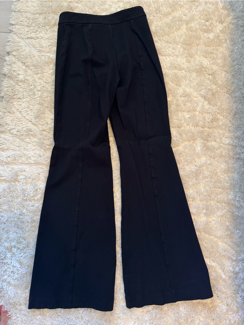 High-Rise Flared Pants in Rust and Black - Picture 9 of 9